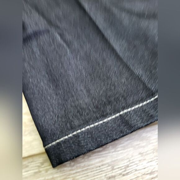 Blue Delta bespoke custom made jeans,  dark denim white stitching - Picture 7 of 12